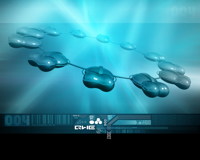 Blue bubbles floating air background free wallpaper for desktop - medium preview image