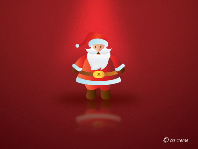 Santa claus red background spotlight #4 free wallpaper for desktop - medium preview image