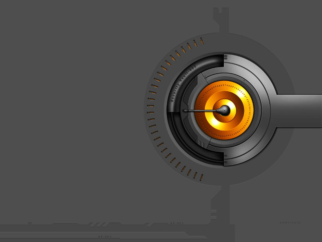 Metal yellow light black background free wallpaper for desktop - medium preview image