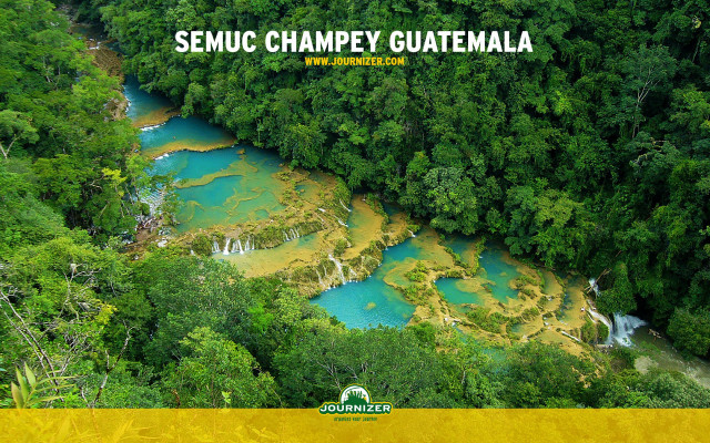 Semuc chapey river forest yellow free wallpaper for desktop - medium preview image