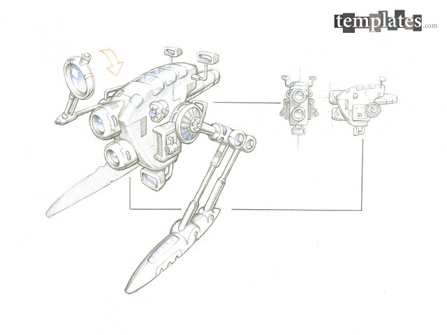 Plane drawing propeller wheel side free wallpaper for desktop - medium preview image