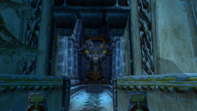 Hallway statue snow covered floor free wallpaper for desktop - medium preview image