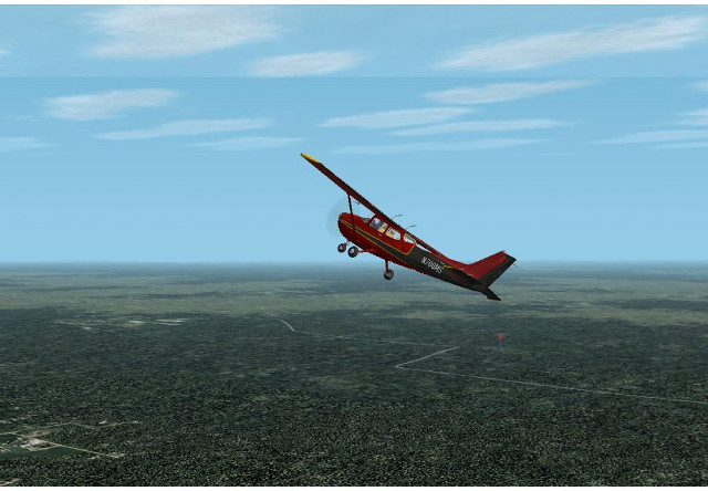 Red plane green field blue free wallpaper for desktop - medium preview image