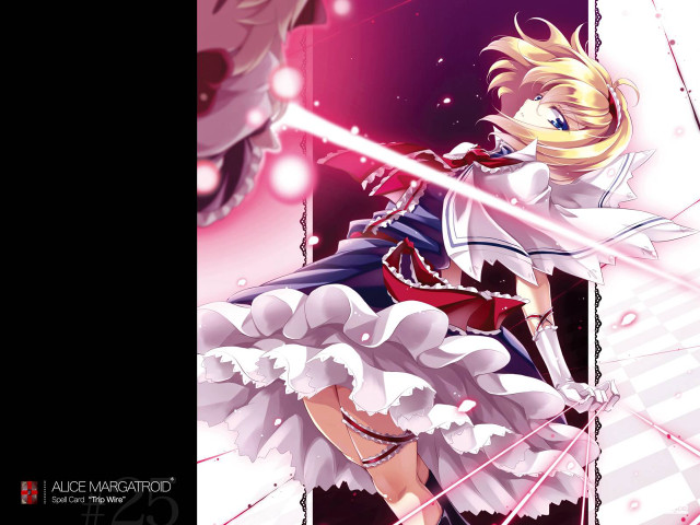 Anime blonde hair white dress free wallpaper for desktop - medium preview image