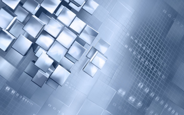 Blue abstract background squares pattern #3 free wallpaper for desktop - medium preview image