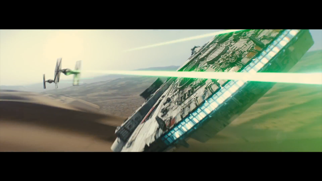Star wars scene green laser free wallpaper for desktop - medium preview image