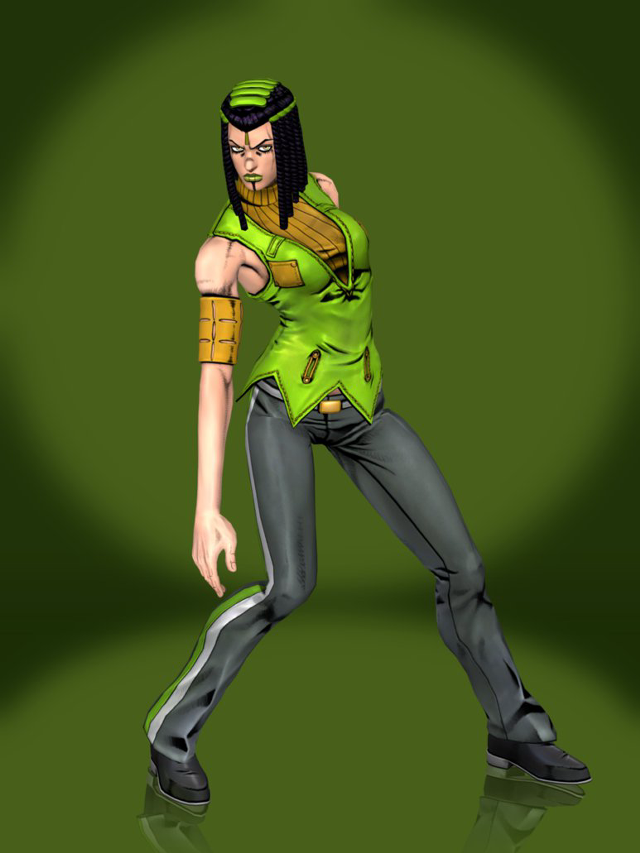 Cartoon character green outfit yellow free wallpaper for mobile - medium preview image