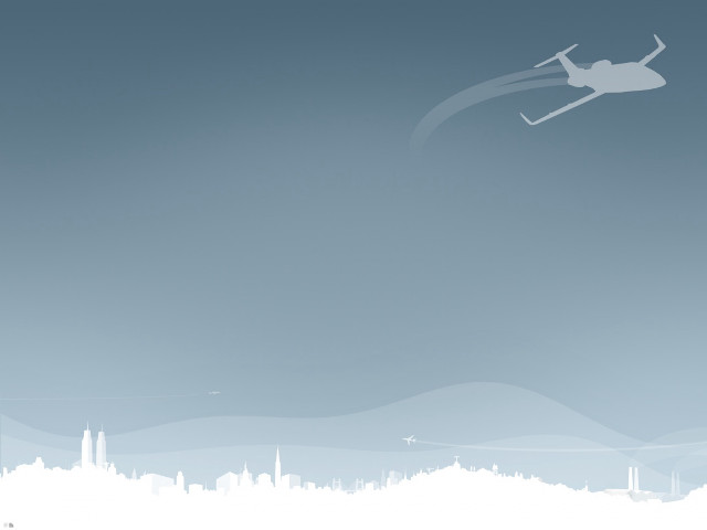 Skier flying city skyline skyscrapers free wallpaper for desktop - medium preview image