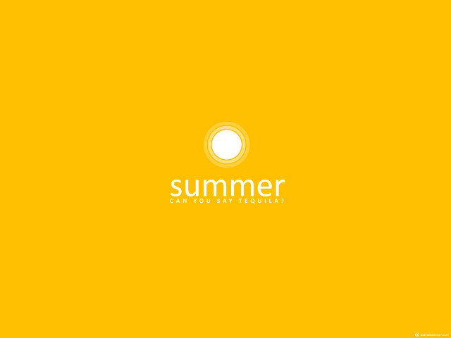 Yellow background summer white letters free wallpaper for desktop - medium preview image