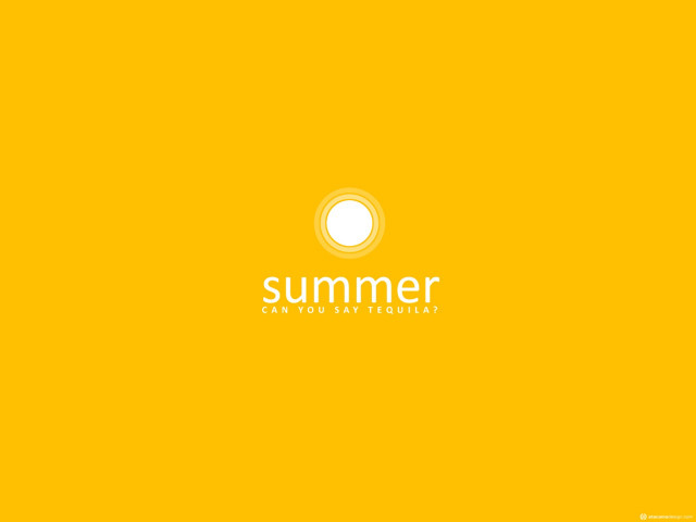 Yellow background summer white letters #3 free wallpaper for desktop - medium preview image