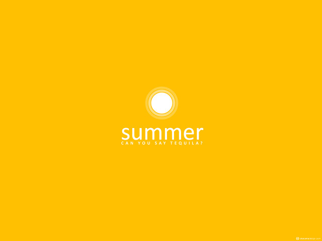 Yellow background summer white letters #4 free wallpaper for desktop - medium preview image