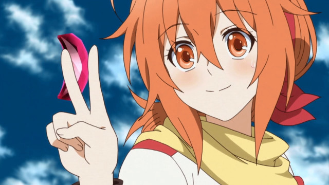 Girl long hair peace sign free wallpaper for desktop - medium preview image