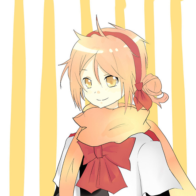 Girl scarf cat shoulder happy free wallpaper for tablet - medium preview image