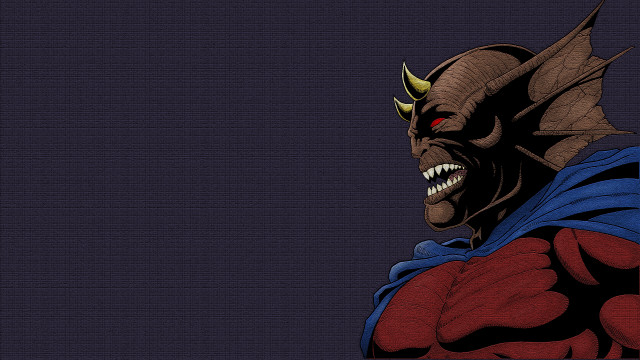 Cartoon character horns cape demon free wallpaper for desktop - medium preview image