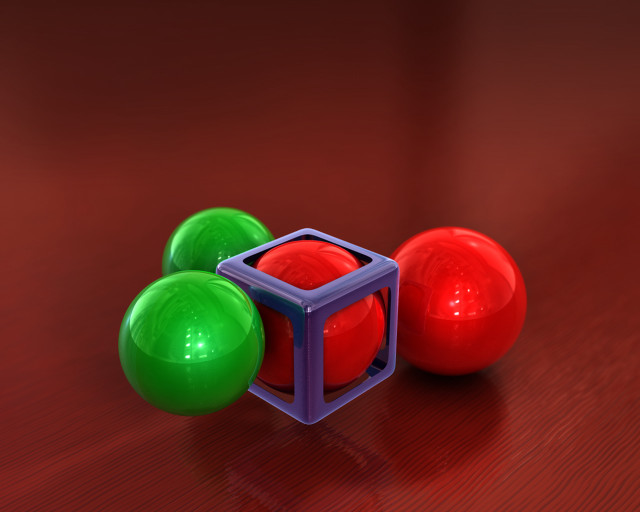 Red green object wooden table free wallpaper for desktop - medium preview image