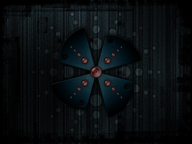 Black clock red dots dark free wallpaper for desktop - medium preview image
