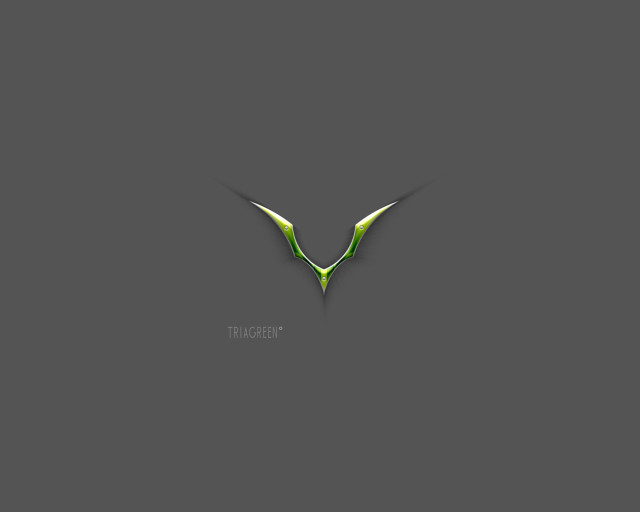 Green logo gray background black free wallpaper for desktop - medium preview image