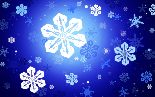 Snowflake blue background snowflakes bottom #3 free wallpaper for desktop - medium preview image