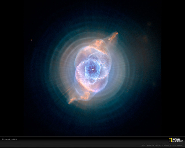 Planetary object blue center black free wallpaper for desktop - medium preview image