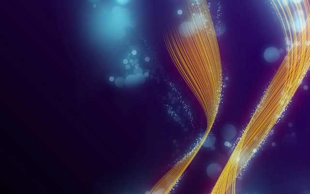 Blue background yellow wave bubbles #3 free wallpaper for desktop - medium preview image