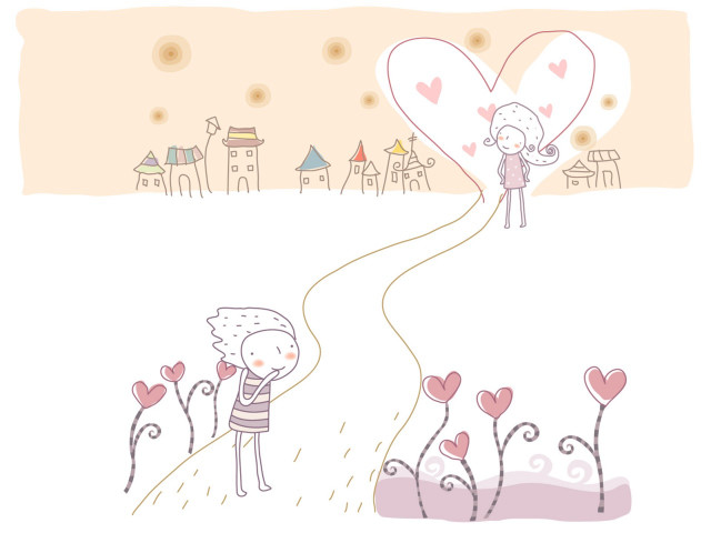 Person holding heart shaped balloon free wallpaper for desktop - medium preview image