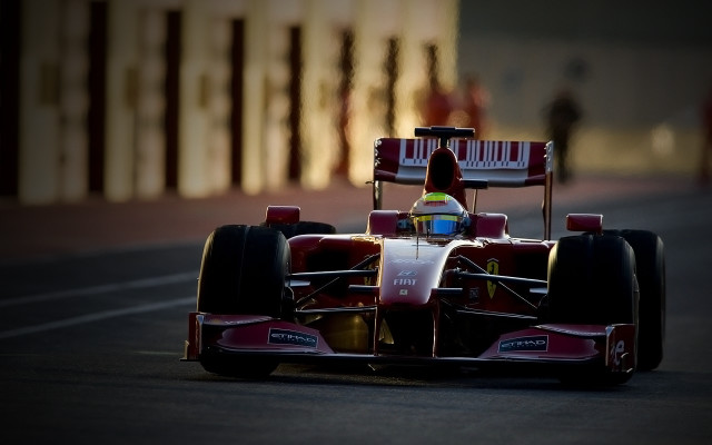 Man racecar street fence building free wallpaper for desktop - medium preview image