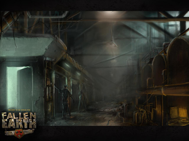 Man factory flashlight steampunk room free wallpaper for desktop - medium preview image