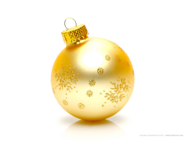 Golden christmas ornament snowflakes gold #4 free wallpaper for desktop - medium preview image