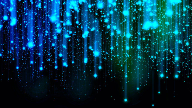 Blue green stars light lines free wallpaper for desktop - medium preview image