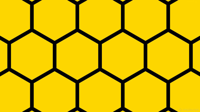 Yellow black hexagonal pattern black free wallpaper for desktop - medium preview image