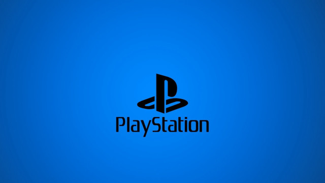 Playstation logo blue background black free wallpaper for desktop - medium preview image