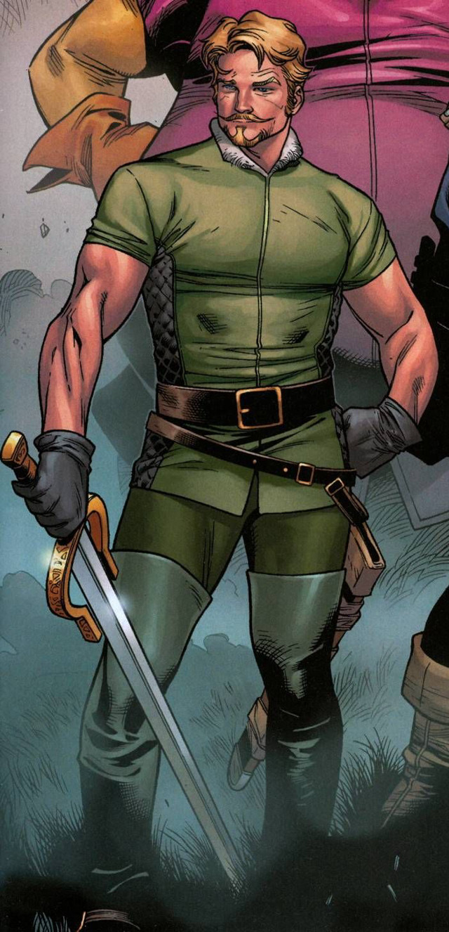 Man green uniform holding sword free wallpaper for mobile - medium preview image