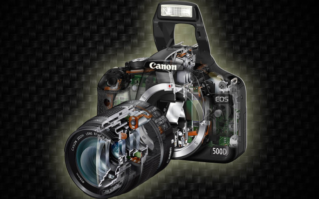 Camera lens attached body camera free wallpaper for desktop - medium preview image