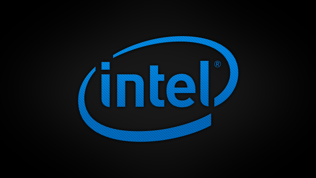 Blue intel logo black background #3 free wallpaper for desktop - medium preview image