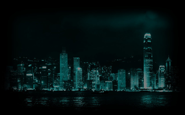 City skyline night water background #5 free wallpaper for desktop - medium preview image