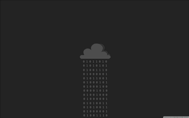 Rain cloud numbers black background free wallpaper for desktop - medium preview image