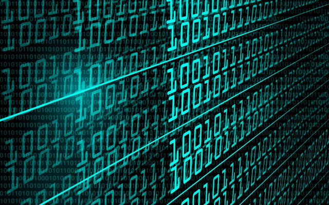 Numbers wall green glow black free wallpaper for desktop - medium preview image