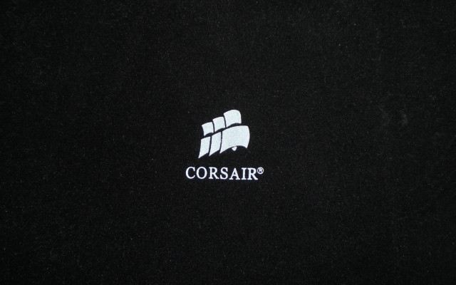 Black background white logo corsairr free wallpaper for desktop - medium preview image