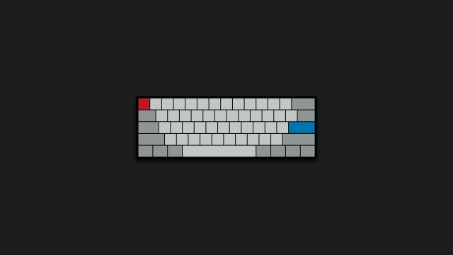Keyboard blue red black white free wallpaper for desktop - medium preview image