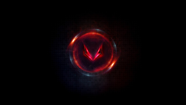 Red black logo black background #6 free wallpaper for desktop - medium preview image