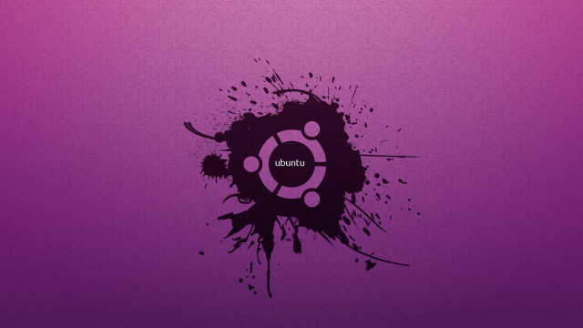 Purple background black white logo free wallpaper for desktop - medium preview image