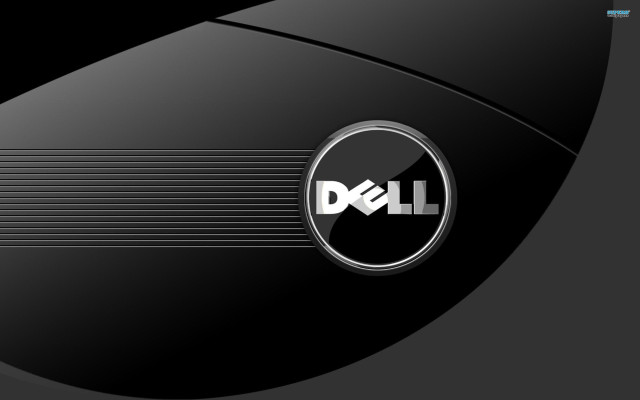 Dell logo black background stripe #2 free wallpaper for desktop - medium preview image