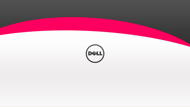 Dell logo white pink black free wallpaper for desktop - medium preview image