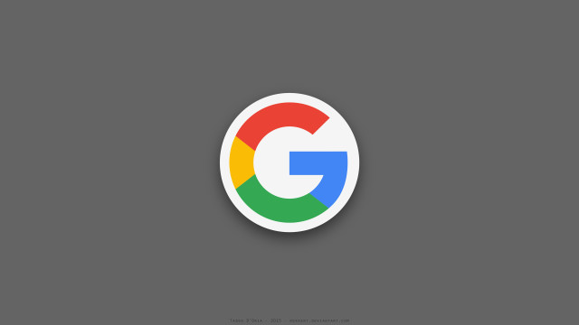 Google logo gray background shadow free wallpaper for desktop - medium preview image