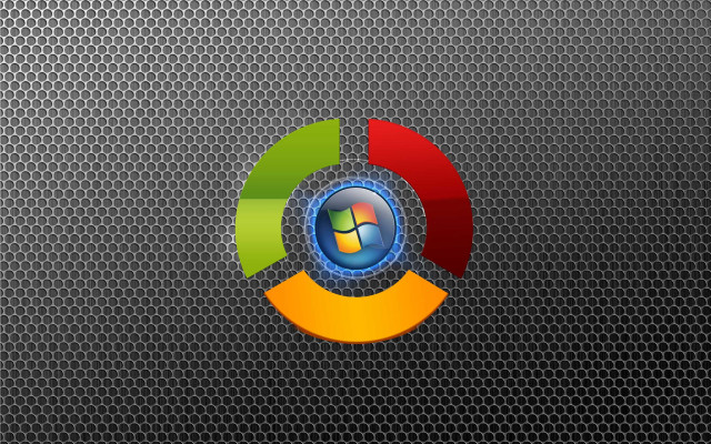 Chrome background colorful logo circular free wallpaper for desktop - medium preview image