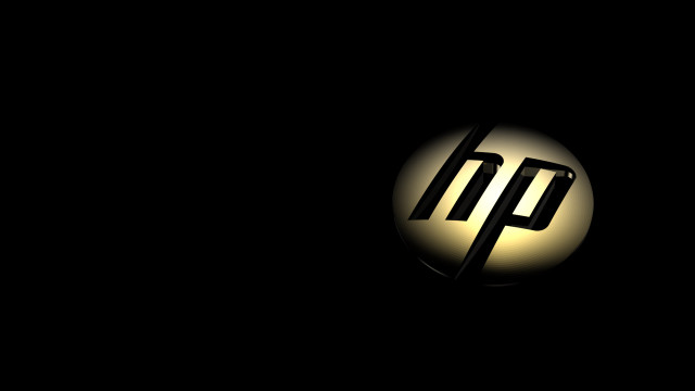 Hp logo dark light shining free wallpaper for desktop - medium preview image