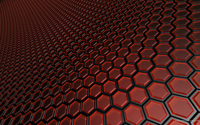 Red black hexagonal background image free wallpaper for desktop - medium preview image