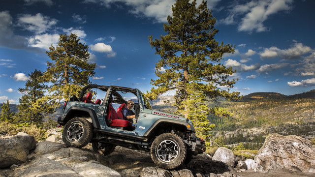 Jeep red seat rocky trail #3 free wallpaper for desktop - medium preview image