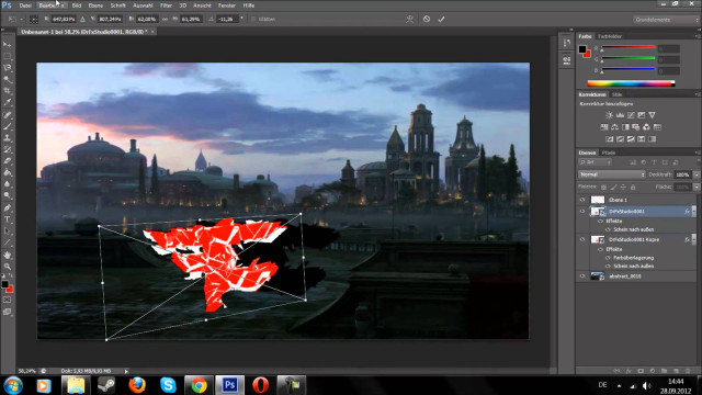 City red flower black background free wallpaper for desktop - medium preview image