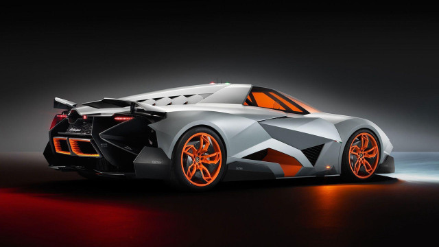 Futuristic car orange wheels black #3 free wallpaper for desktop - medium preview image